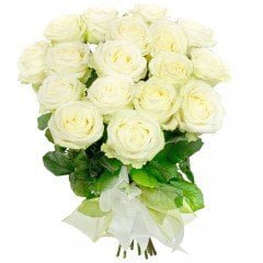 bukiet białe róże kwiatowa przesyłka kontakt